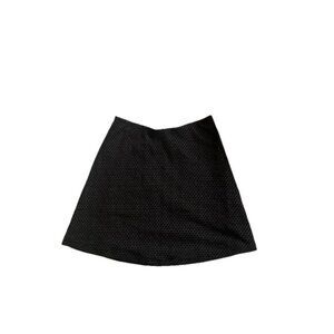 Ann Taylor Loft Skirt Women's Geometric A-Line Slip-on Small Black